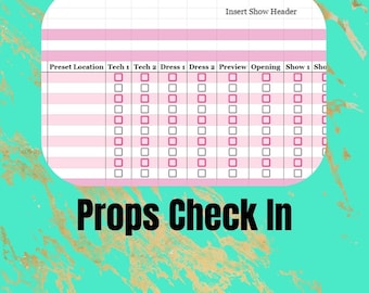 Props Check In Template
