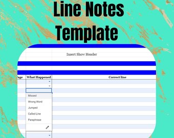 Line Notes Template