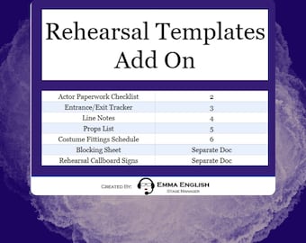 Rehearsal Templates Add On