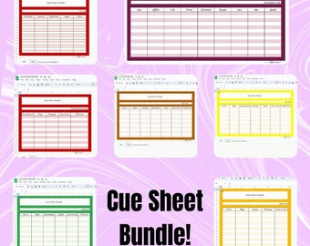 Bundle! - Cue Sheets