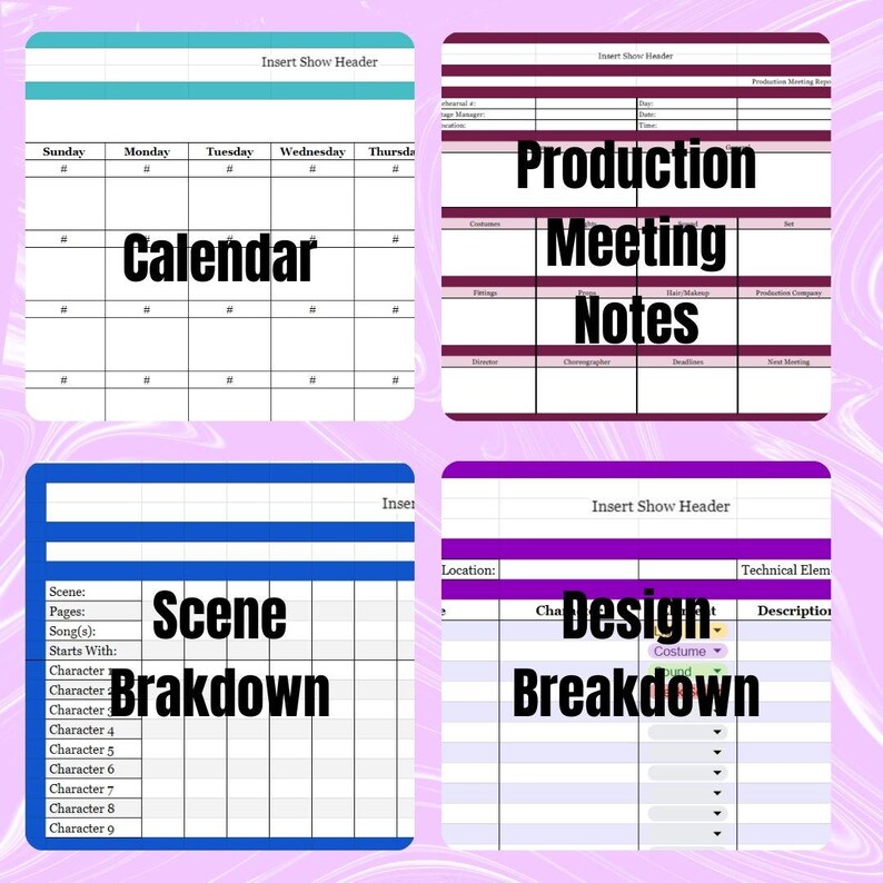 Stage Manager Must Have Templates image 4