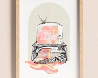 Nostalgia, illustration 30x40cm limited edition art print