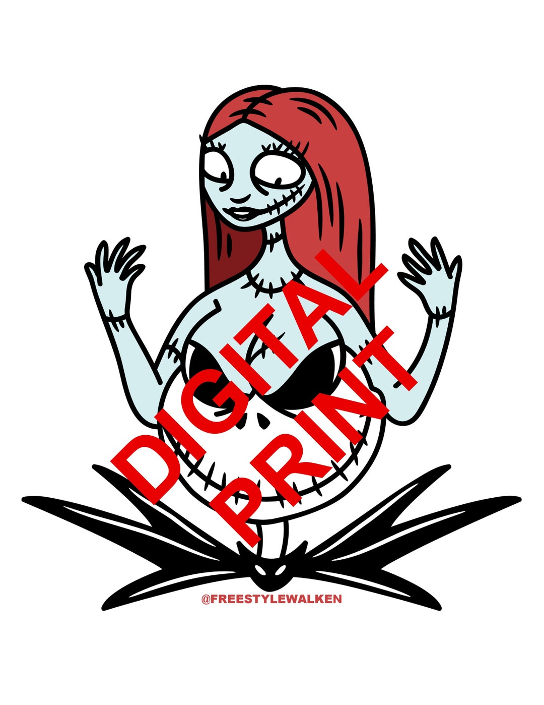 Nightmare Before Christmas Digital Art File Instant Download Etsy