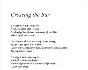 Crossing the Bar PDF Download