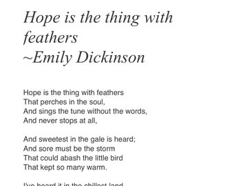 Hope is the thing with feathers PDF Download