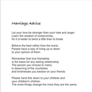 Marriage Advice PDF