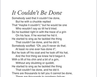 It Couldn’t Be Done PDF Download