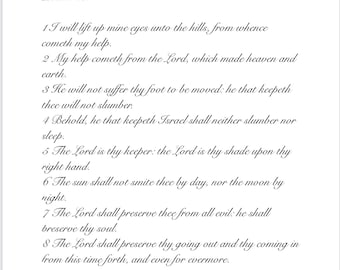 Psalm 121 Digital Download