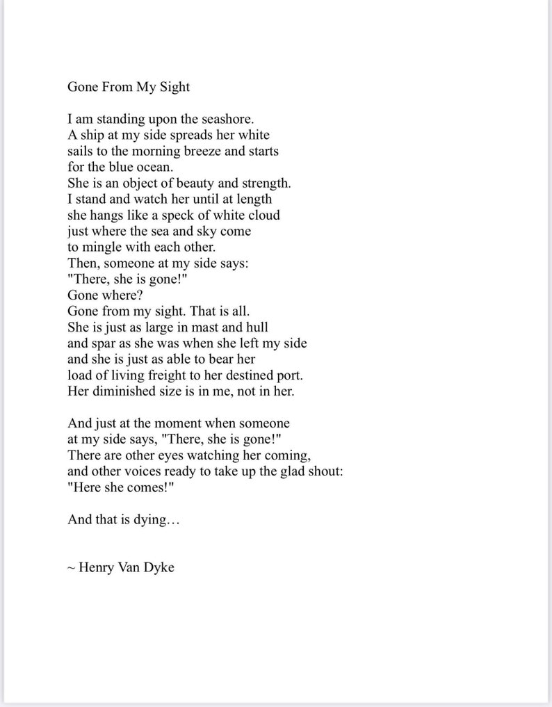 Gone From My Sight PDF Download Etsy