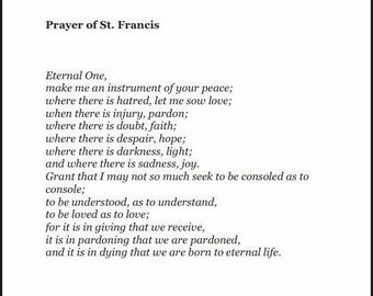 Prayer of Saint Francis PDF