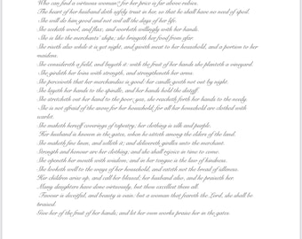 Proverbs 31 Woman Printable PDF