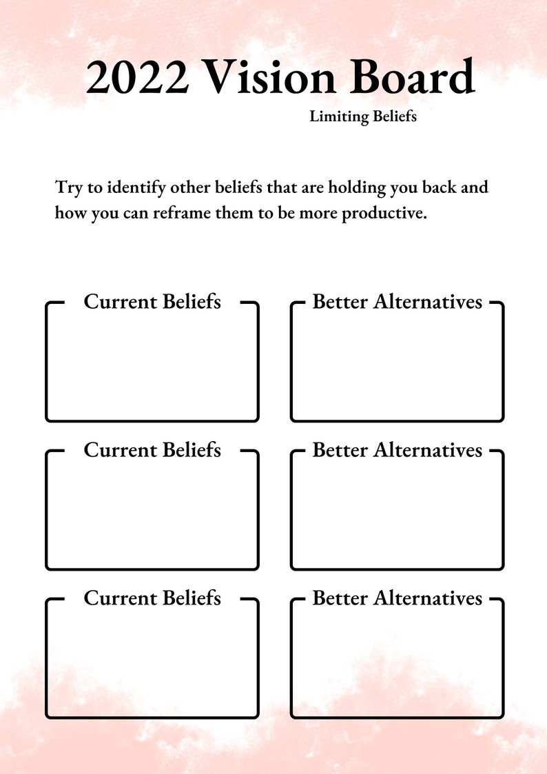 Vision Board 2022 Bundle Printables Etsy