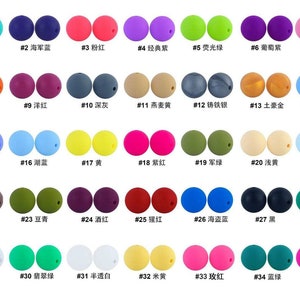 Silicone Beads 15 mm
