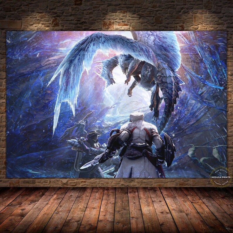 Monster Hunter World Poster Monster Hunter Rise Wall Art Etsy