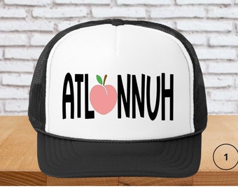 Atlannuh Peach One-Size Unisex Trucker Hat