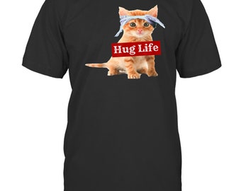 Hug Life Cat Shirt - Etsy