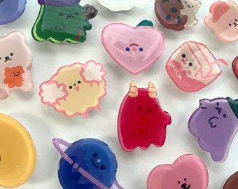 Cartoon Phone Holder / Stand / Griptok - Trendy and Cute - Perfect for Gifting - Korean - Mobile Accessories - Pop - Kawaii