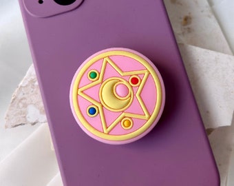Star And Moon Phone Grip - Kawaii Phone Holder - Cute And Trendy Design - Gifting - Universal - iPhone Grip Accessories - Sailor