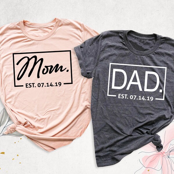 Gender Reveal Shirt for Mom and Dad - Etsy