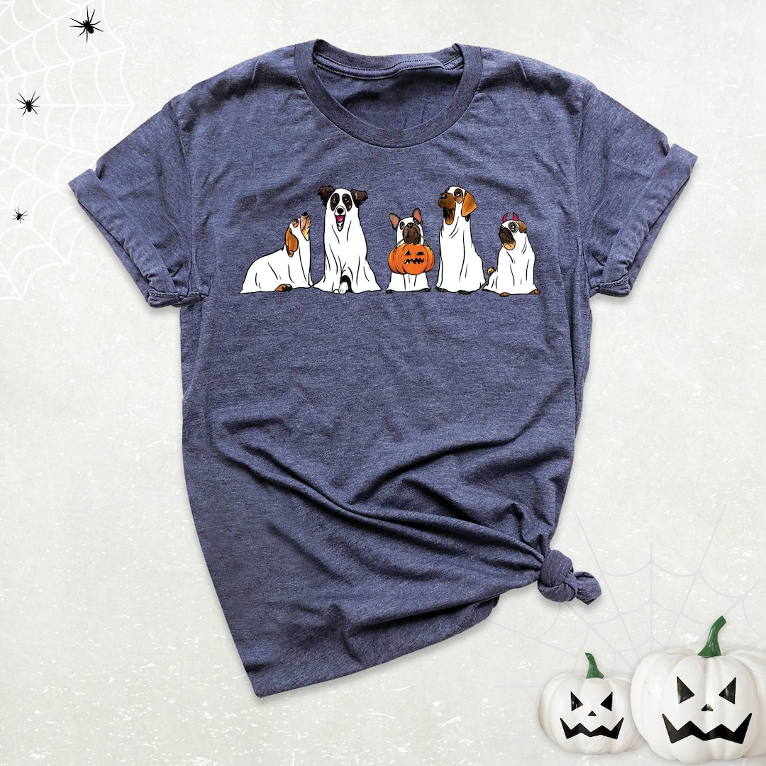 Halloween Dog Shirt, Dog Lover Gift, Pumpkin Halloween Pug Shirt, Dog