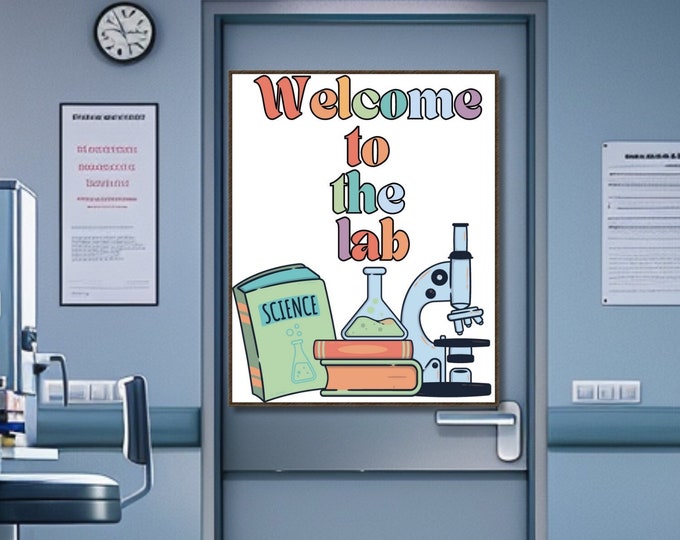 The Lab Sign Laboratory 3D Printed Sign Lab Door Sign Lab Wall Decor ...