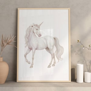 Unicorn wall art Girls room decor Printable unicorn art Nursery wall art Boho Unicorn Wall Art Unicorn decor baby girl gift baby shower gift