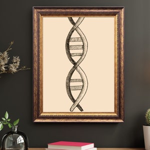 DNA Strand Wall art Classroom Decor science poster high school middle school science wall art science prints Biology Poster classroom art