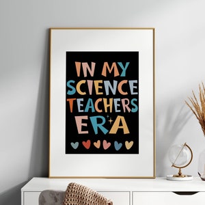 Science poster Middle School Classroom Poster Teacher Gift High School Classroom Art Science teacher gift Science Classroom Decor Chemistry