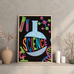 Science Classroom Poster Elementary School Middle School Science Art ...