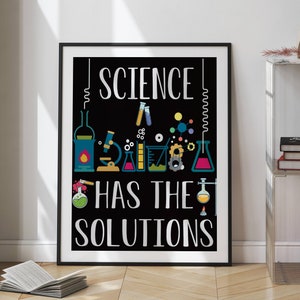 Science Class decor High school science teacher gift Science Poster STEM art Classroom Decor Print STEM Science Science art science art