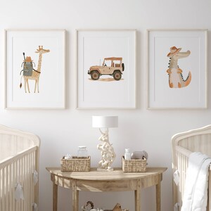 Safari Nursery boy&#39;s nursery Gender Neutral Kids Bedroom Playroom Decor Nursery Decor Kids Wall Art Jungle Animal Prints Neutral Nursery