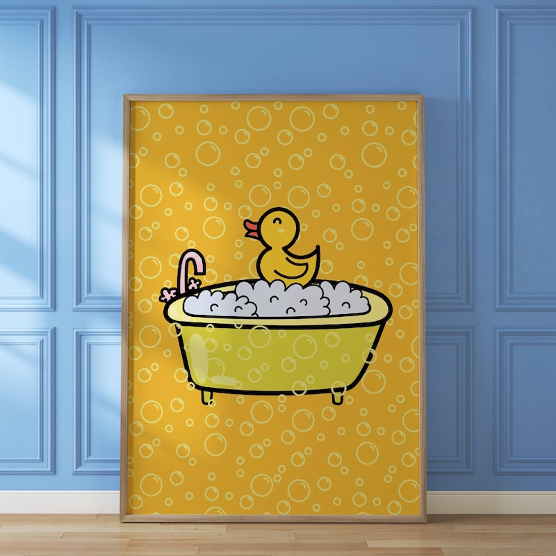 Yellow Bathroom - Etsy
