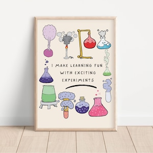 Science Teacher gift science lab decor Back To School Science Classroom Decor Teacher Sign Teacher Appreciation Gift chemistry art Science
