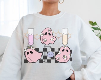 Science Teacher Halloween Shirt PNG, Halloween Teacher Sweatshirt PNG, Fall Shirts for Teachers PNG, Sublimation Design, Chemistry png Mug
