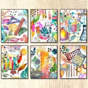 Math decor Math Class Gallery Wall Math art high school middle school Classroom Decor Mathematics Poster nursery Math print Math wall arts