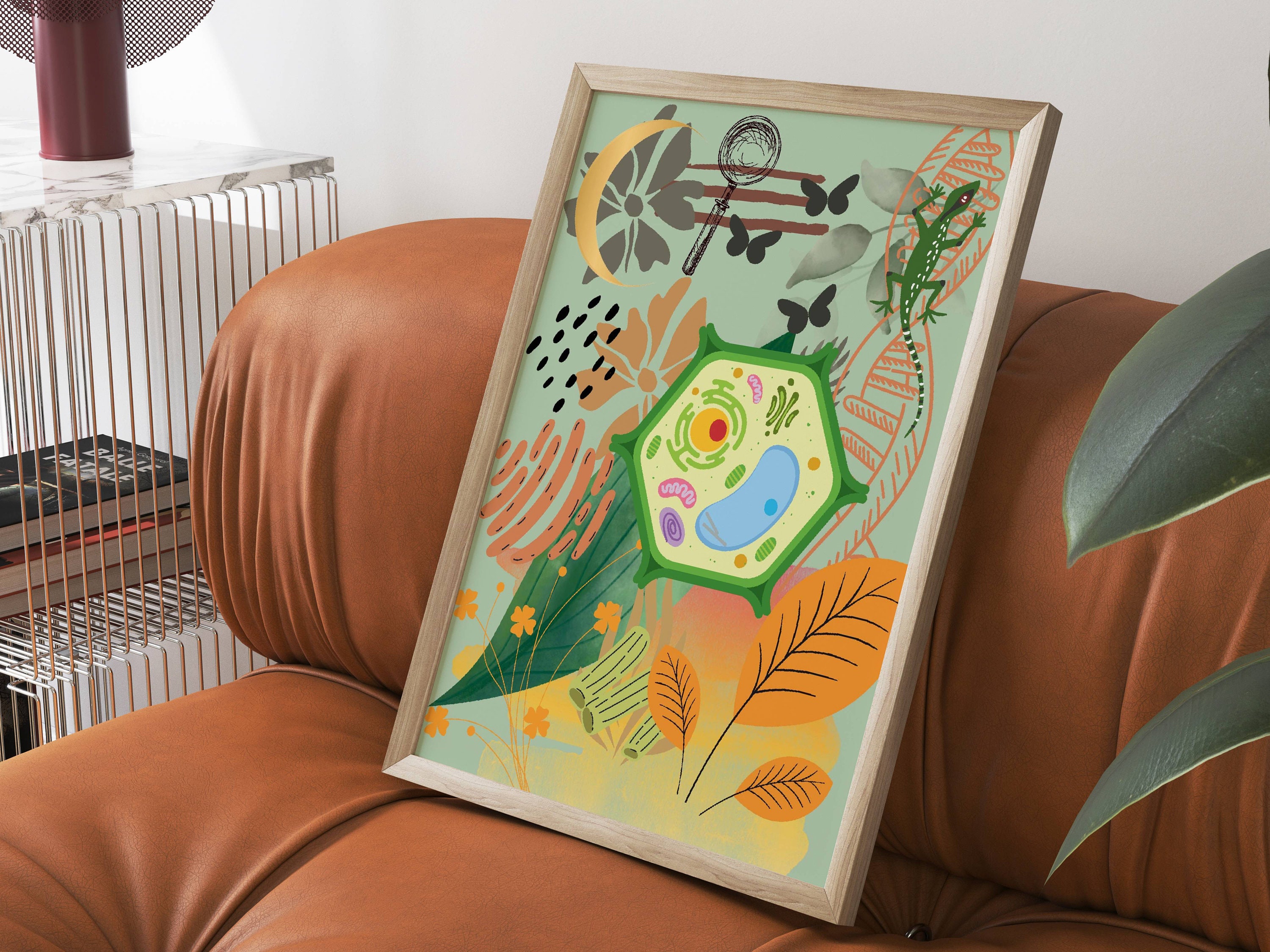 Plant Cell Poster Classroom Decor Science Poster Biology Wall Art ...