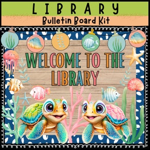 Bibliothek Bulletin Board Kit Bibliothek Bulletin Board Klassenzimmer druckbare Dekor Back to Schul Bulletin Board Leseecke Dekor Tür Dekor