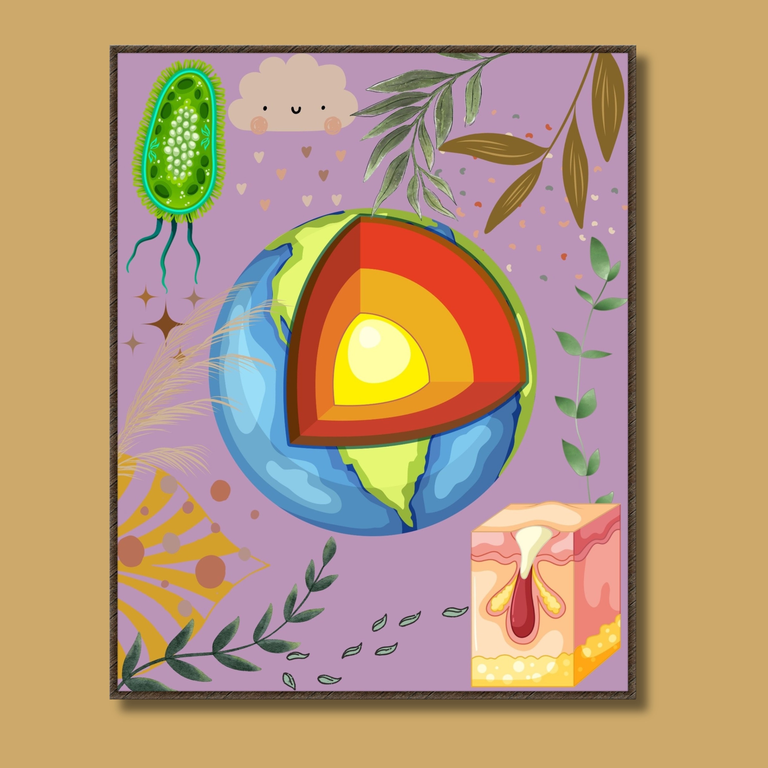 Decorably Wissenschaftliche Poster Set - 12 Wissenschafts-Poster Für Klassenzimmer 21,6x27,9cm