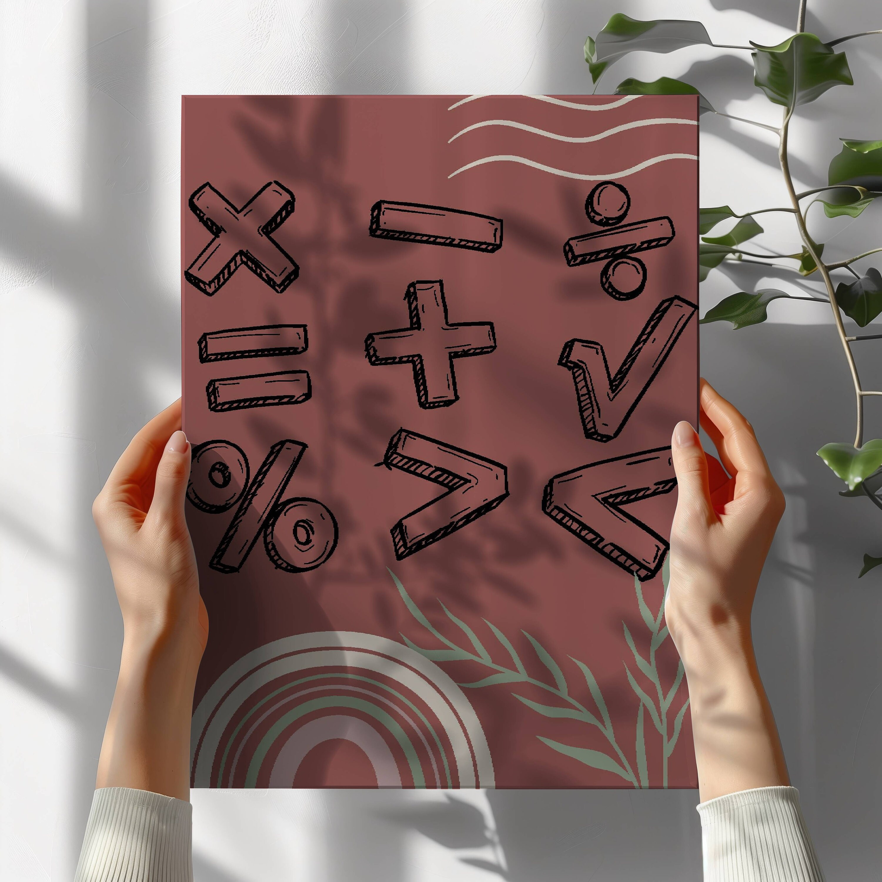 Math Classroom Decor Math Decoration Math Teacher Gift Math Bulletin ...