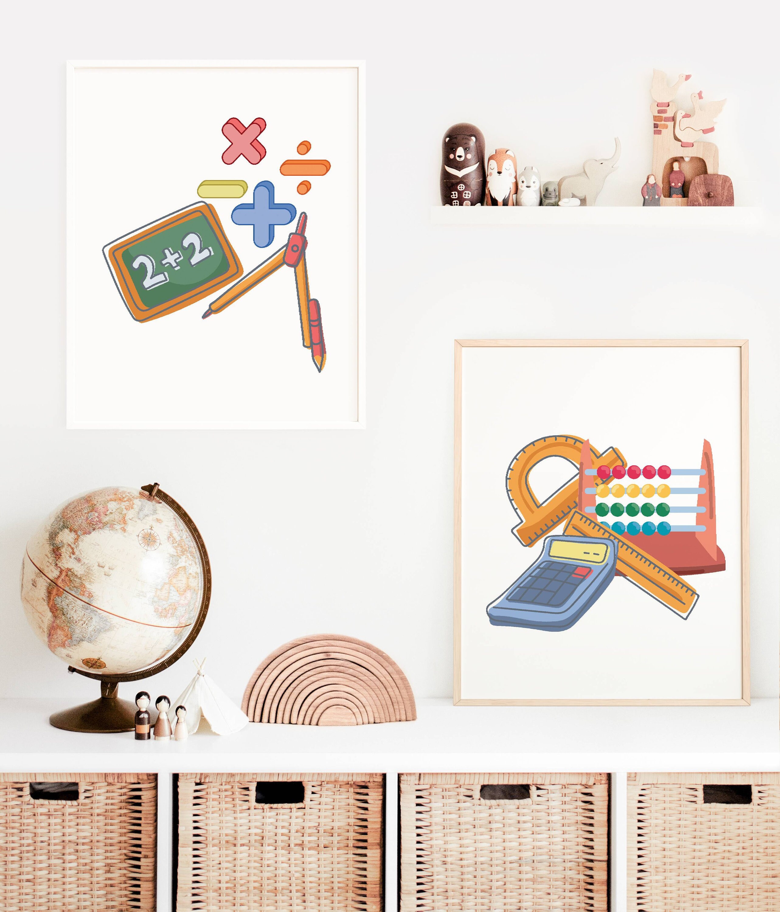 Math Classroom Posters Classroom Decor Math Middle School High School ...
