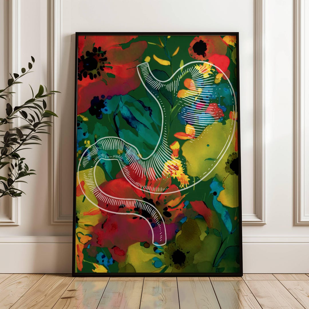 Stomach Anatomy Print Gastroenterology Art Digestive System Science ...