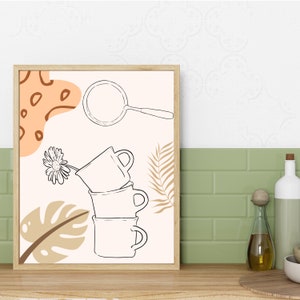boho kitchen wall decor, kitchen gallery wall art set... Printable Boho Wall Art Unique Boho Home Decor Farmhouse Boho Kitchen ...