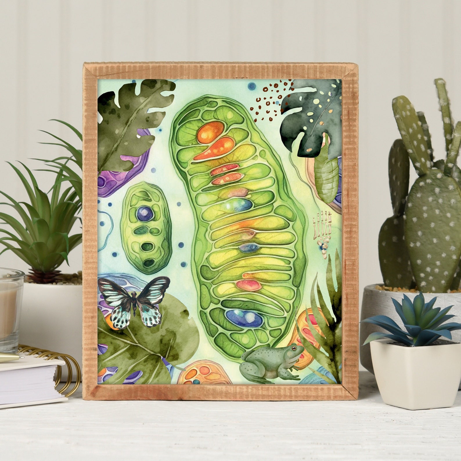 Science Wall Art, Science Poster, Biology Wall Decor, Cell Biology Wall ...