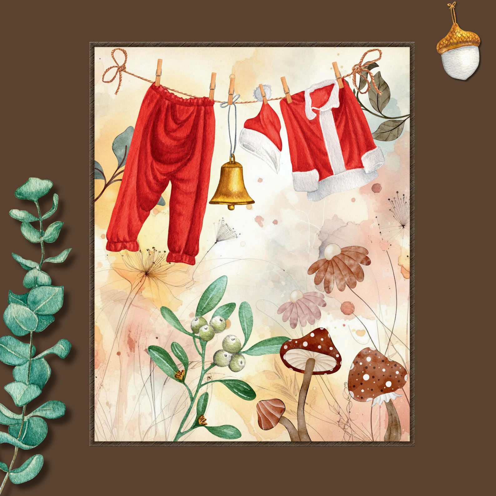 Laundry Room Christmas Decor Set of 6 Christmas Wall Art Laundry Room ...
