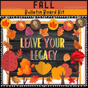 Fall Themed Printable Bulletin Board Set Door Decor for Classrooms Autumn Classroom Decorations digital download Fall Classroom Decor