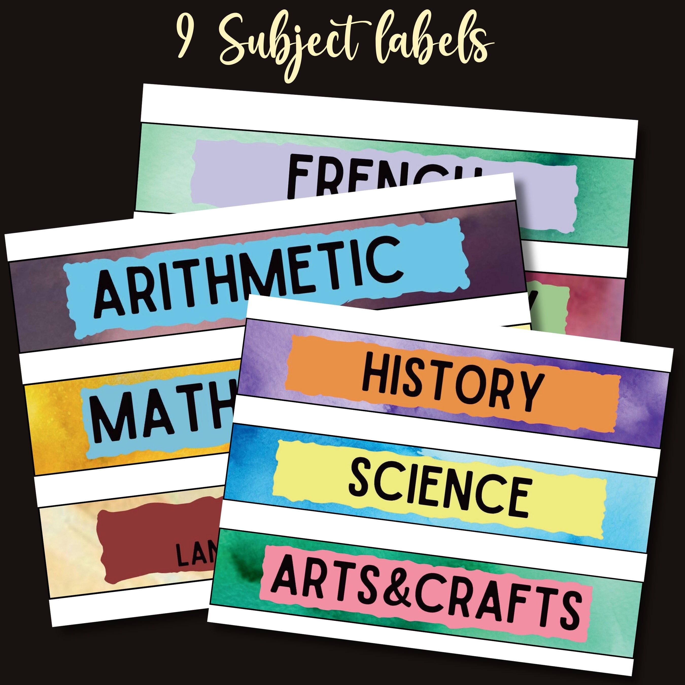 Schoolvakkenlabels, basisschoolbinderlabels, Leraarbinderlabels, Sociale  studies, kunst en ambachten, aardrijkskunde, Frans, Wetenschap - Etsy België, image size:2700x2700