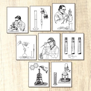 Chemistry Classroom Wall Prints lab decor science posters science classroom decor chemistry posters science classroom posters STEM Posters
