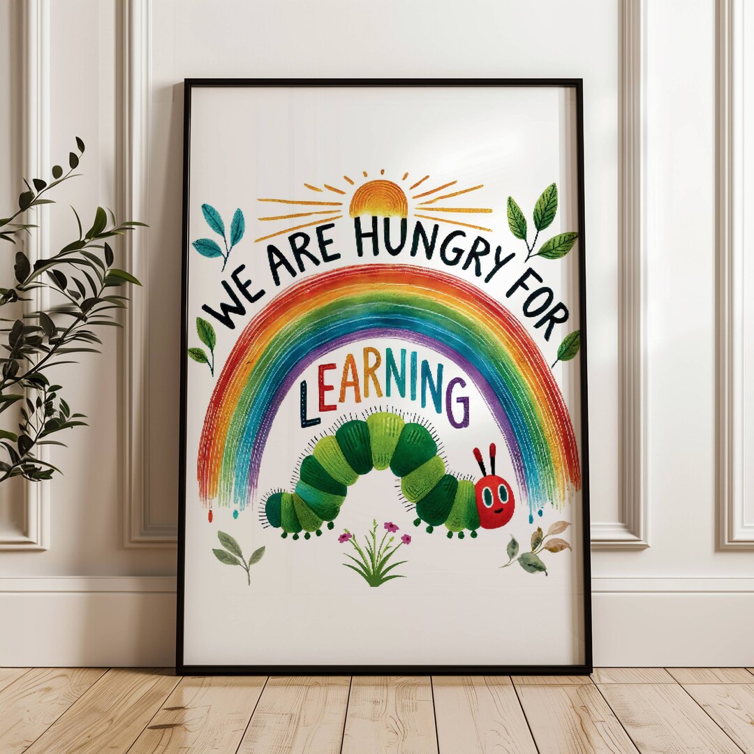 Kids Room Printable Colorful Wall Hanging Educational Poster Children's ...