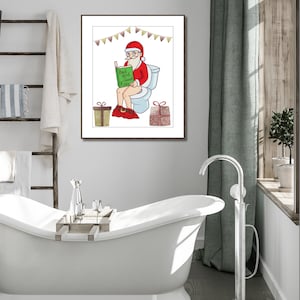 Christmas Wall Art, Kids Bathroom Wall Art, Kids Bathroom Art, Kids ...