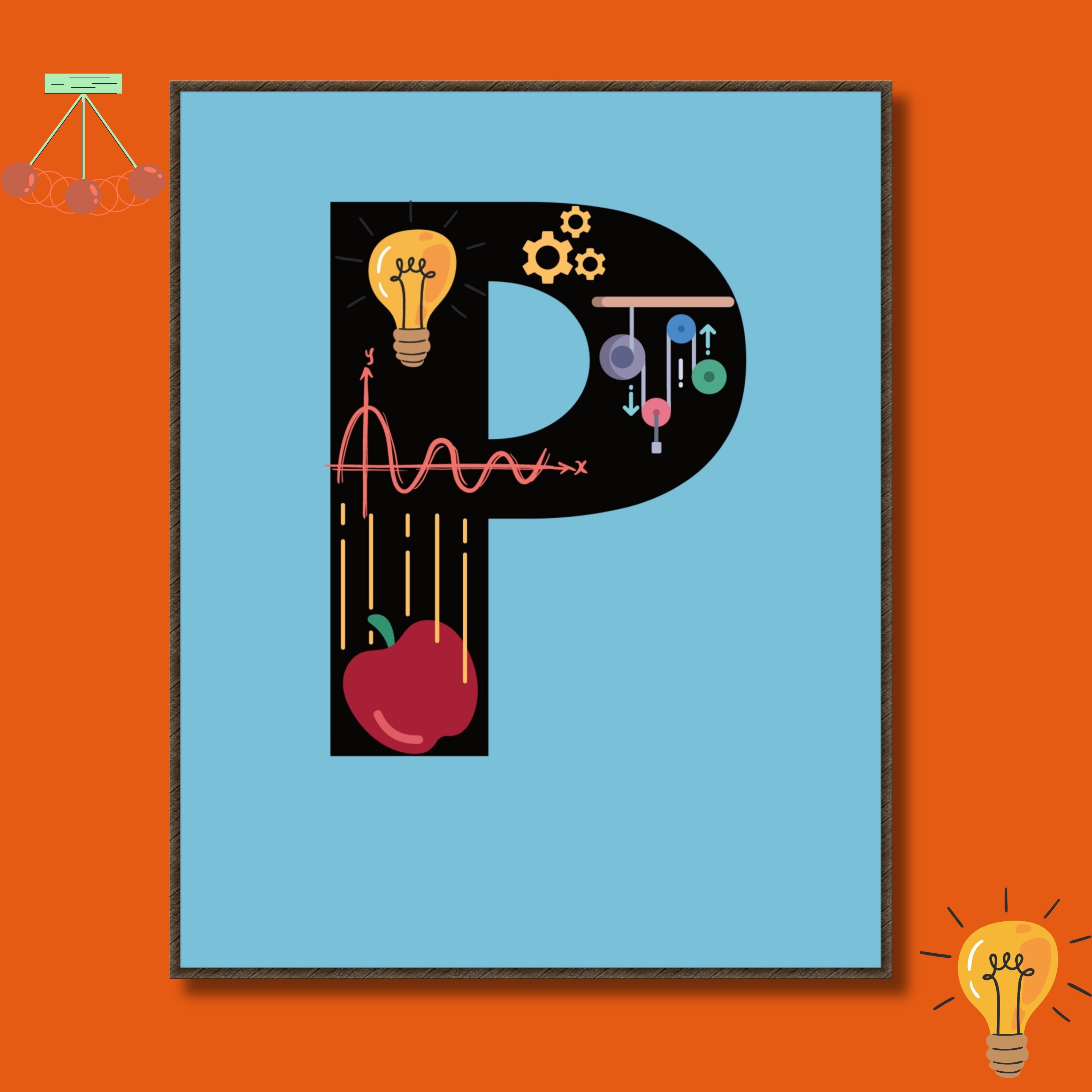 Physics Class Gallery Wall, Classroom Decor, High School Middle School ...